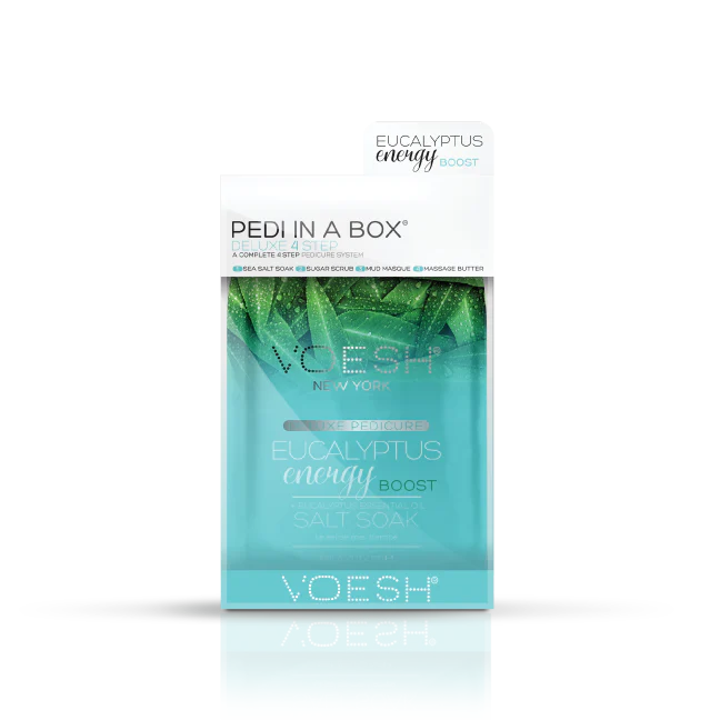 VOESH Pedi in a Box 4-step - Eucalyptus Energy Boost