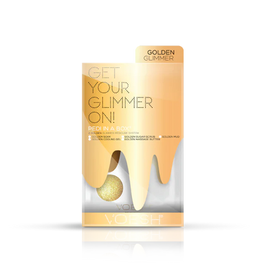 VOESH Pedi in a Box 5-Step - Glimmer Spa - GOLD