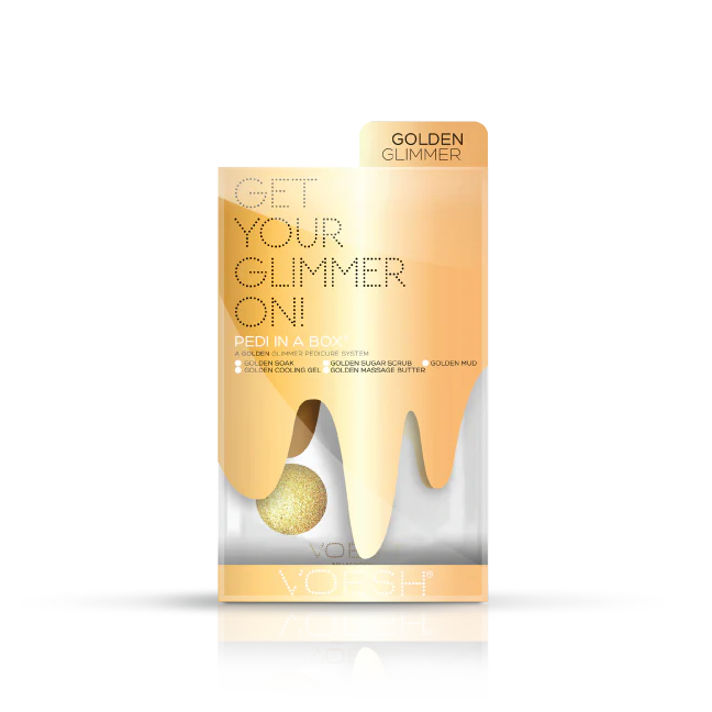 VOESH Pedi in a Box 5-Step - Glimmer Spa - GOLD